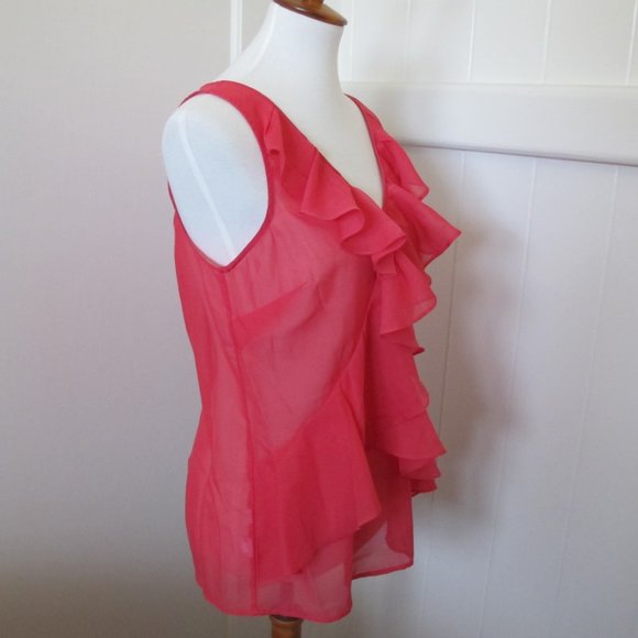 3/$15 LOFT | Sleeveless Ruffle Top - Picture 4 of 7